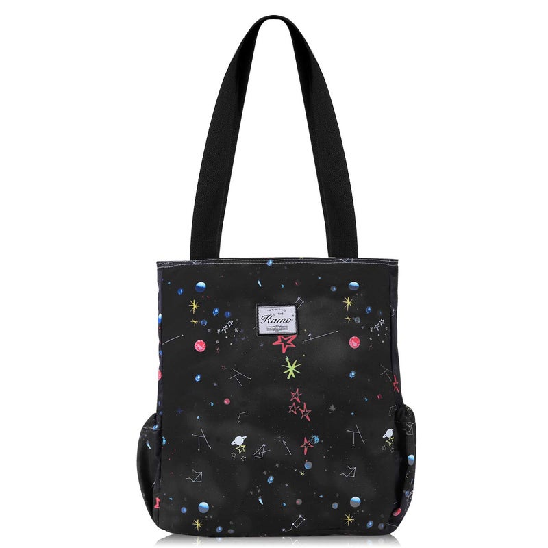 KAMO Floral Tote Bag - Waterproof Lightweight Handbags Travel Shoulder Bag for Hiking Yoga Gym Swimming Travel Beach - Image 1